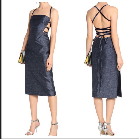 MILLY Addison dress with open back fits size 4 XS 2 - Picture 2 of 14